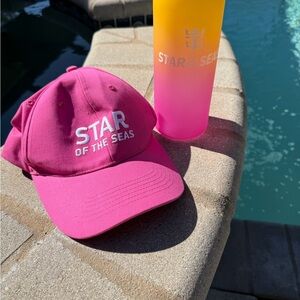 Pink 'Star of the Seas' Cap and Water Bottle